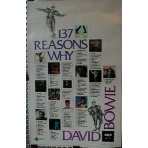 David Bowie 137 Reasons Why poster
