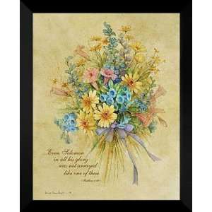   Wright FRAMED Art 24x30 Wildflowers II W/Verse