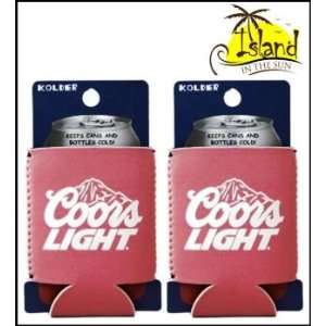    (2) Coors Light Pink Beer Can Koozies Cooler: Sports & Outdoors