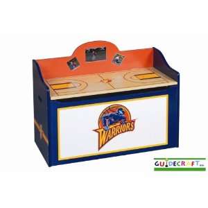 Golden State Warriors Wood Wooden Toy Box Chest:  Sports 