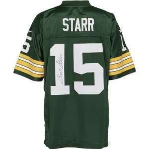 Mounted Memories Green Bay Packers Bart Starr Signed Team Color Jersey