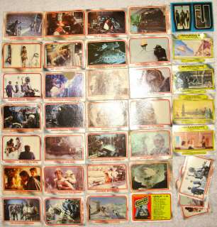  EMPIRE STRIKES BACK TOPPS TRADING CARDS LOT OF 35 CARDS+STICKER  