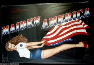 Nose Art Tin Metal Sign Maiden America Pin Up Girl Bomber Plane 