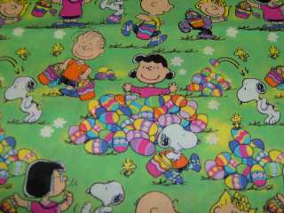 yard Peanuts Easter Egg Hunt Fabric  