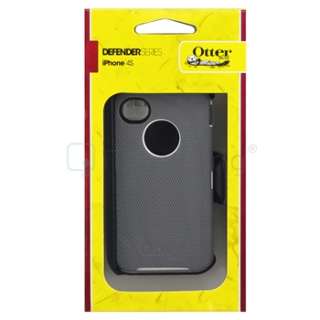 OtterBox Defender White/Grey Case+PRIVACY Filter Protector for iPhone 