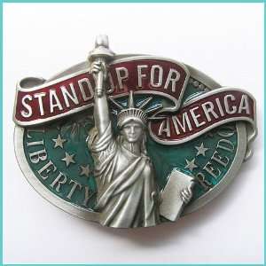  Western STATUE OF LIBERTY Belt Buckle 3D 037 Everything 