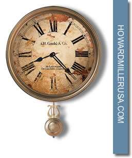   15 Auto Daylight Savings wall clock Antique Bras pendulum  