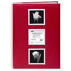 Pioneer Red Cloth Cover 4x6 Photo Albums with 60 Bonus Pockets 