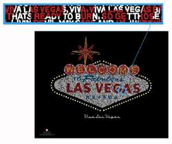 Welcome to Las Vegas poster made from Elvis lyrics  