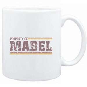 Mug White  Property of Mabel   Vintage  Female Names  