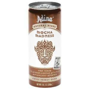 Adina Mocha Madness Coffee Energy Drink 8 oz (Pack of 6)  