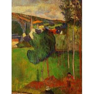   Paul Gauguin   24 x 32 inches   View of Pont Aven f
