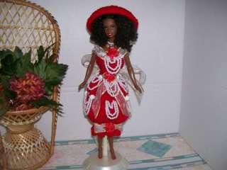DCDT HANDMADE AFRICAN AMERICAN Crochet Barbie  
