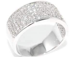 STERLING SILVER MICRO PAVE CZ ANNIVERSARY BAND RING 6,7  