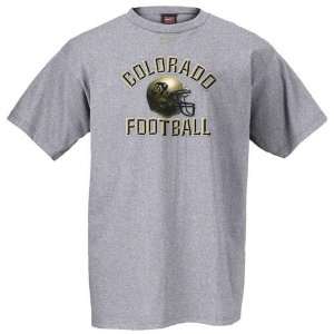  Nike Colorado Buffaloes Grey Football Helmet T shirt 