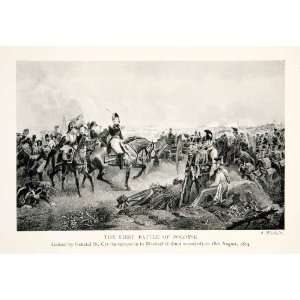  1914 Print Battle Polotsk Napoleonic Wars Russia Campaign 
