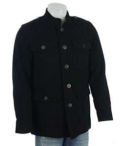 Kenneth Cole Reaction Mens Military Inspired Wool Coat  Overstock 