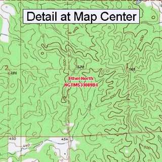   Map   Ethel North, Mississippi (Folded/Waterproof)