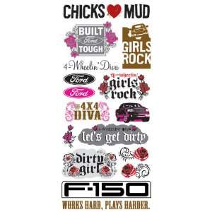   Ford Enthusiast Collection   Cardstock Stickers   Ford Girl Arts