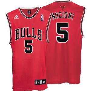 Andres Nocioni Jersey adidas Red Replica #5 Chicago Bulls Jersey 