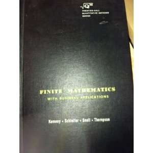Finite Mathematics With Business Applications,