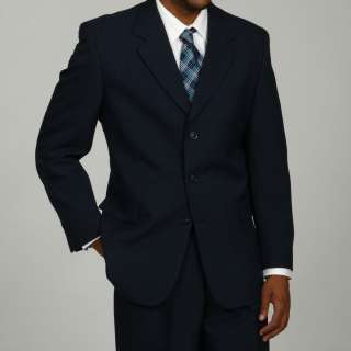 Phat Farm Mens Navy 3 button Suit  Overstock