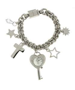   by Lucien Piccard Precious Charm Bracelet Watch  Overstock