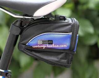 Cycling Bicycle saddle bag bike Seat extending bag + 5 LED Tail light 