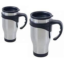 Stainless Steel Coffee Mugs (Set of 2)  Overstock
