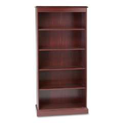 HON 94000 Series 5 Shelf Wood Bookcase   Mahogany  