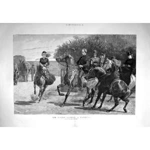  1892 Riding Master Handful Lady Men Horses Charlton: Home 