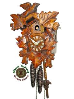 Black Forest Cuckoo Clock Carving Clock 1 Day 9.8 NEW  