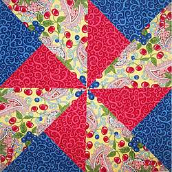 Moda Berry Delicious Pinwheel Quilt Block Kit  