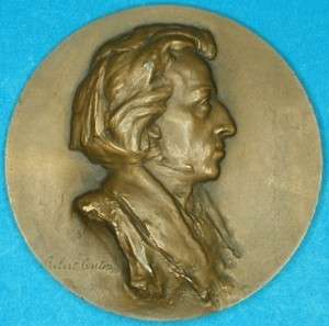  Composer virtuoso pianist Large bronze medal OFFICIAL ISSUE Rare