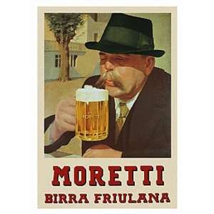  Vintage   Moretti Beer Canvas