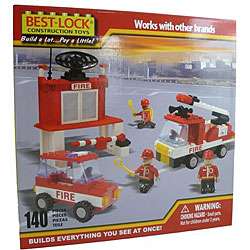 Best lock 140 piece Fire Truck Construction Set  