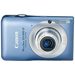 Canon PowerShot SD1300IS 12MP Blue Digital Camera  