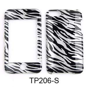 iPod iTouch 2nd 3rd G HARD CASE COVER Silver Zebra  
