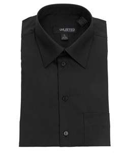 Unlisted by Kenneth Cole Mens Black Dress Shirt  Overstock