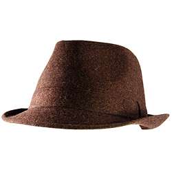 Yesac Unisex Brazilian Brown Wool Fedora Hat  