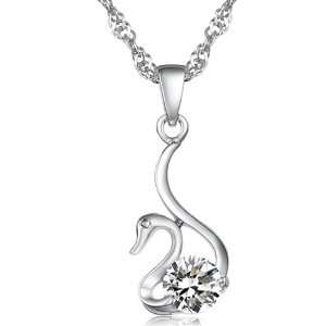   Necklace with Cubic Zirconia Stone(diamond Shape) Inlay Jewelry