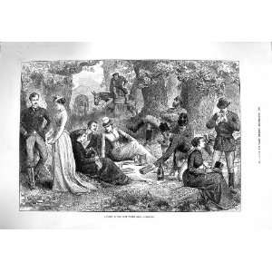    1877 Picnic Cork Woods Gibraltar Men Ladies Romance