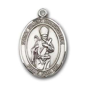  Sterling Silver St. Simon Medal Jewelry