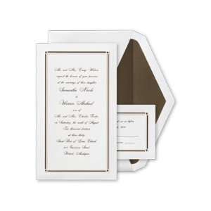  Timeless Brown Border Invitation: Health & Personal Care