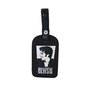  Elvis Presley Luggage Tag Black & Silver Style