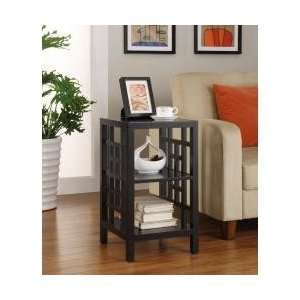   Lattice Accent Table with Shelves    Powell 502 350 Furniture & Decor