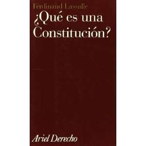  ¿Qué es una Constitución? (9788434432161): Ferdinand 