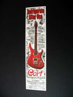Cort Sterling 1000 Electric Guitar 1996 print Ad  
