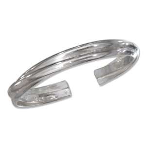  Sterling Silver Triple Band Thumb Ring (size 08). Jewelry