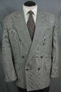Ermenegildo Zegna wool/silk dbl breast sport coat, 42R  